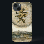Chinese Tranquillity Painting by Mauro iPhone 13 Case<br><div class="desc">This painting by the artist Mauro showcases a Chinese character enclosed in a circle. The word tranquillity is written at the bottom of the piece. Give this print as a gift to anyone who needs a little tranquillity in their lives!</div>