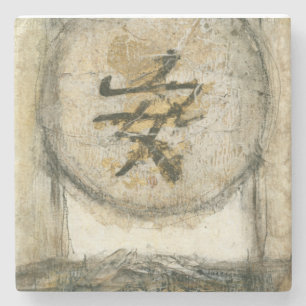 Chinese Tranquillity Painting by Mauro Stone Coaster