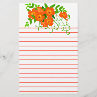 Chinese Trumpet Vine Stationery