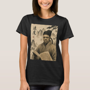 Chinese Vintage Art Funny Speed Face Brainrot Meme T-Shirt