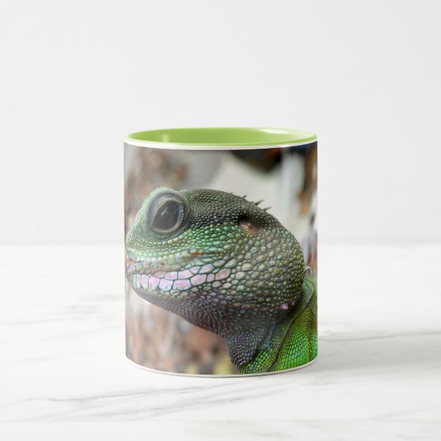 Chinese water dragon Two-Tone coffee mug (Center)