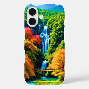 Chinese Waterfall iPhone 16 Case