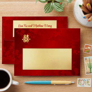 Chinese Wedding Gold Red Envelope