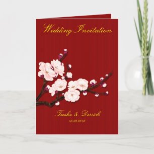 Chinese wedding invitation card designed by Kanjiz