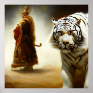 Chinese White Tiger (14) Poster