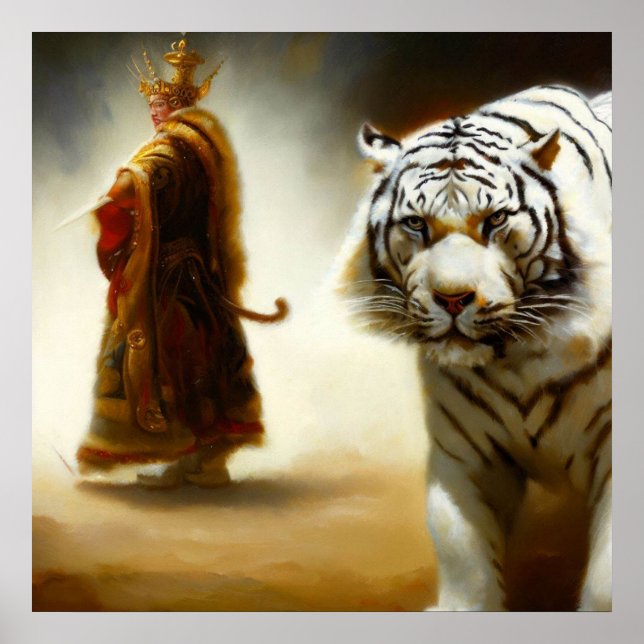 Chinese White Tiger (14) Poster (Front)