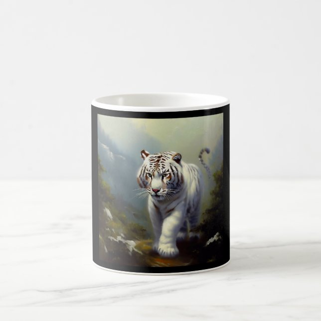 Chinese White Tiger (1) Coffee Mug (Center)