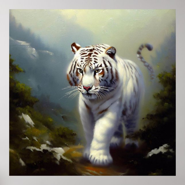 Chinese White Tiger (1) Poster (Front)