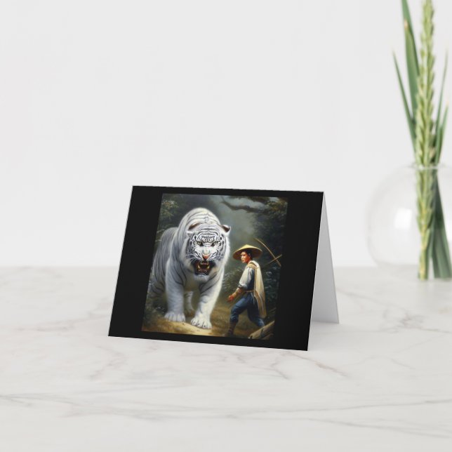 Chinese White Tiger (25) Card (Front)