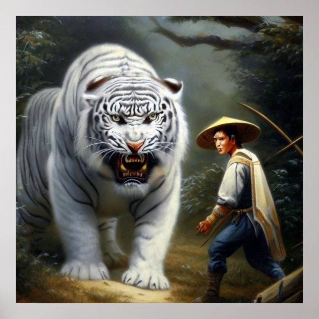 Chinese White Tiger (25) Poster (Front)