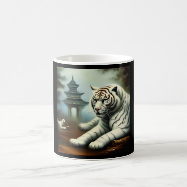 Chinese White Tiger (32) Coffee Mug (Center)