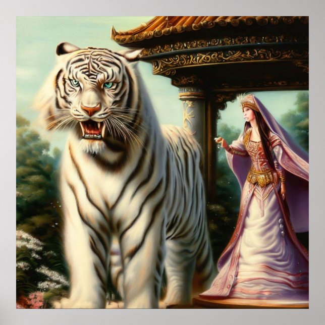 Chinese White Tiger (33) Poster (Front)
