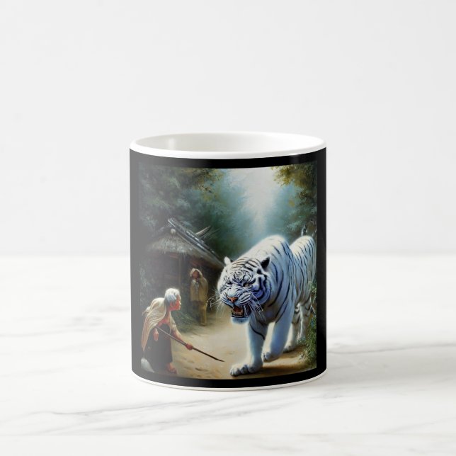Chinese White Tiger (36) Coffee Mug (Center)