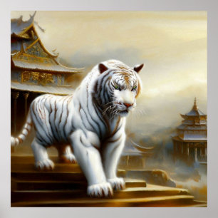Chinese White Tiger (5) Poster