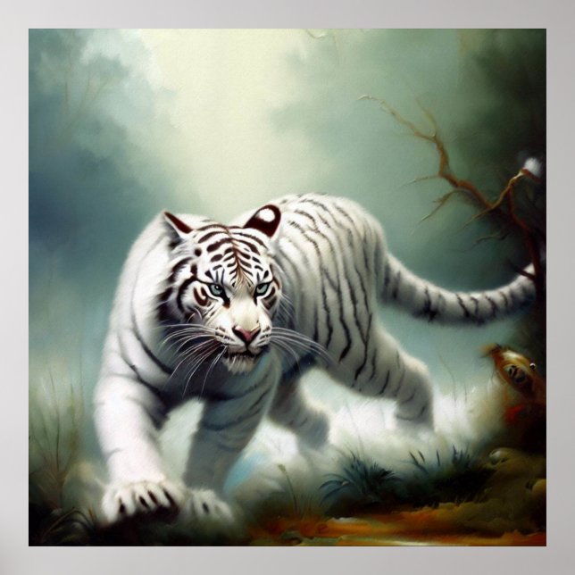 Chinese White Tiger (7) Poster (Front)