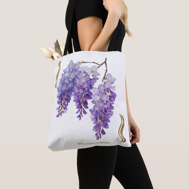 Chinese Wisteria Tote Bag (Close Up)