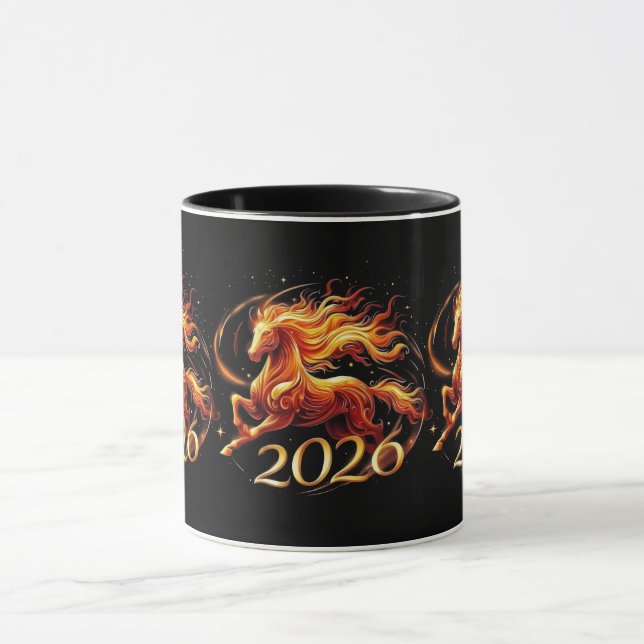 Chinese Year of Horse 2026 Celebrations Mug (Center)