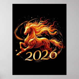 Chinese Year of Horse 2026 Celebrations Poster