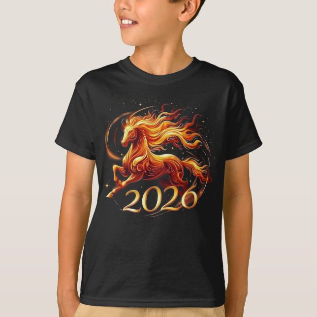 Chinese Year of Horse 2026 Celebrations T-Shirt (Front)