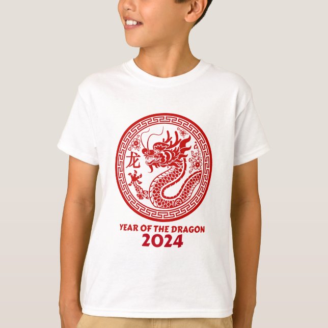 Chinese Year of the dragon 2024 New year 2024 T-Shirt (Front)