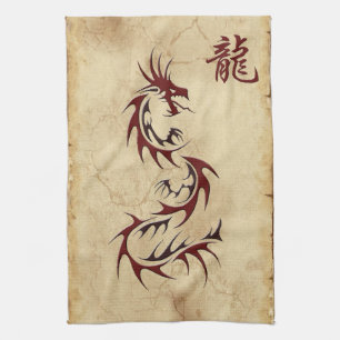 Chinese Year of the Dragon Asian Towels