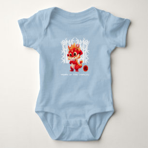 Chinese Year of the Dragon   Cute Little Dragon Baby Bodysuit