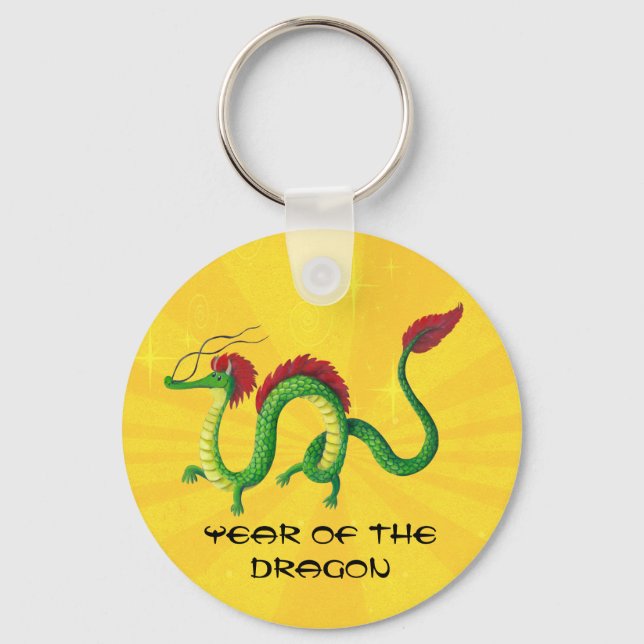 Chinese Year of The Dragon Key Ring (Front)