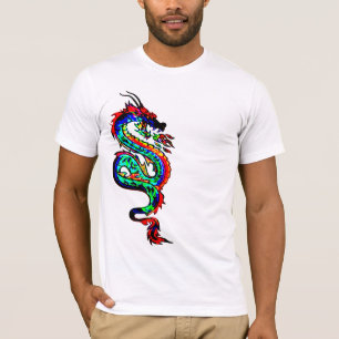 Chinese Year of The Dragon Tee, Red Dragon Graphic T-Shirt