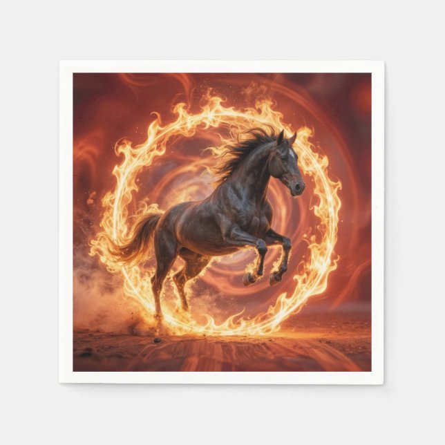 Chinese Year of the Fire Horse Napkin (Front)