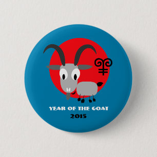 Chinese Year of the Goat Gift Buttons