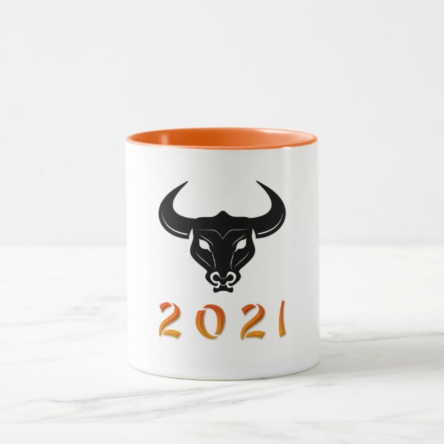 Chinese  Year of the Ox 2021 silhouette Mug (Center)