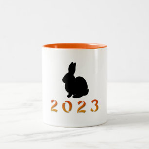 Chinese Year of the Rabbit 2023 Two-Tone Coffee Mug