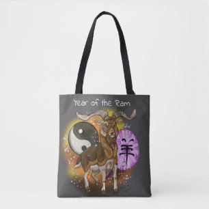 Chinese Year of the Ram Tote Bag