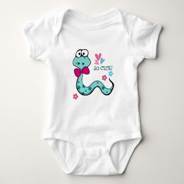 Chinese Year of the Snake Fun Kids T-Shirt Baby Bodysuit (Front)