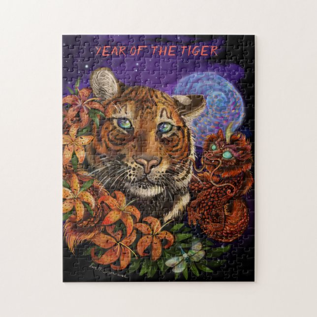Chinese Year of the Tiger 2022 New Art Jigsaw Puzzle (Vertical)