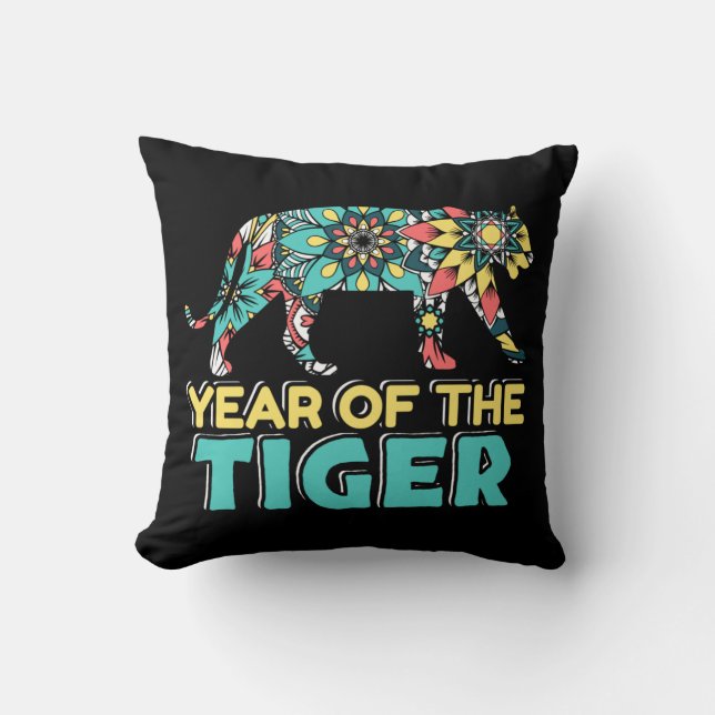 Chinese Year of the Tiger - Mandala Cushion (Front)