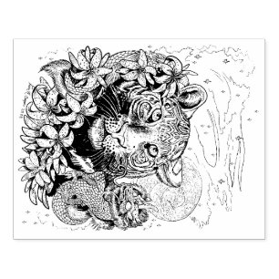 Chinese Year of the Tiger Rubber Stamp