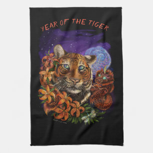 Chinese Year of the Tiger Tea Towel