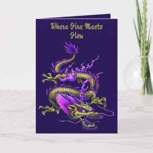 Chinese Yellow Wise Dragon Mythical Creature Card