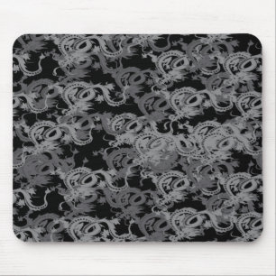 Chinese Ying Yang Dragon Mouse Pad
