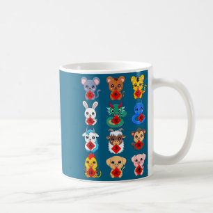 Chinese Zodiac Animal Signs Lunar New Year Coffee Mug