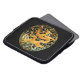 Chinese zodiac antique embroidered golden dragon laptop sleeve (Front Top)