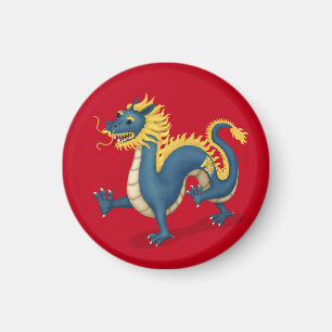 Chinese Zodiac Dragon Astrology Sign Red Magnet