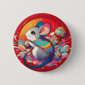 Chinese Zodiac: From Rats to Riches 6 Cm Round Badge