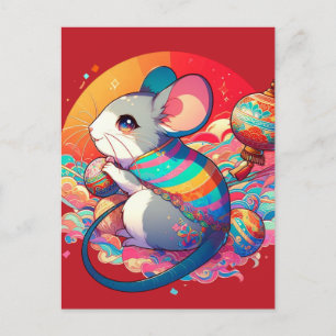 Chinese Zodiac: From Rats to Riches Postcard
