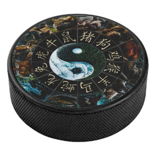 Chinese Zodiac Hockey Puck