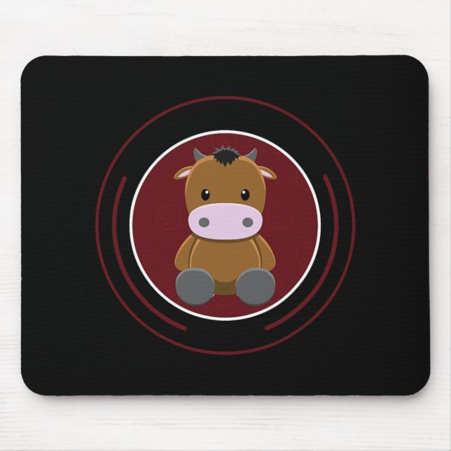 Chinese Zodiac Horoscope Animals Symbol New Year O Mouse Pad (Front)