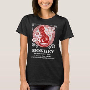 Chinese Zodiac Monkey Personality T-Shirt