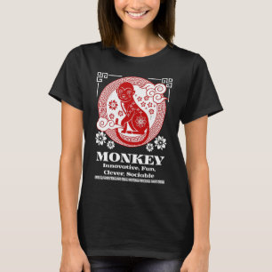 Chinese Zodiac Monkey Personality T-Shirt