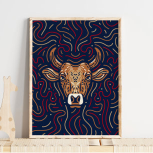Chinese Zodiac Ox   Zodiac Digital Print